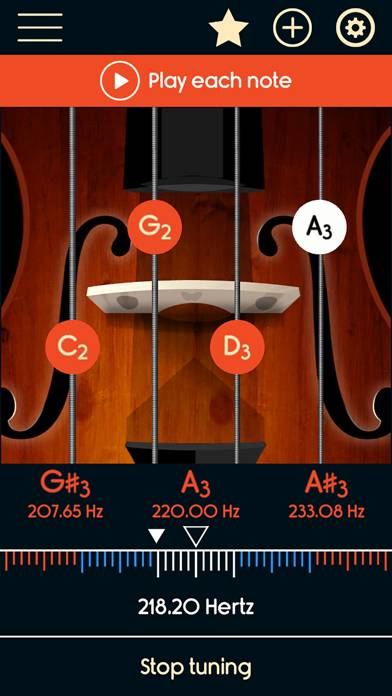 Violoncello Tuner App-Screenshot #3