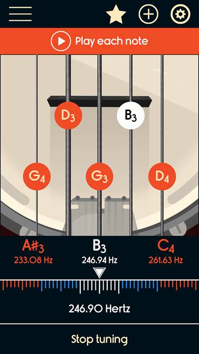 Master Banjo Tuner Captura de pantalla de la aplicación