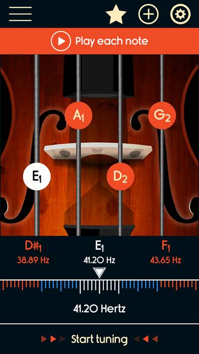 Master Doublebass Tuner Capture d'écran de l'application