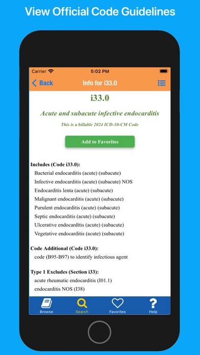 Ascriva ICD-10-CM App screenshot