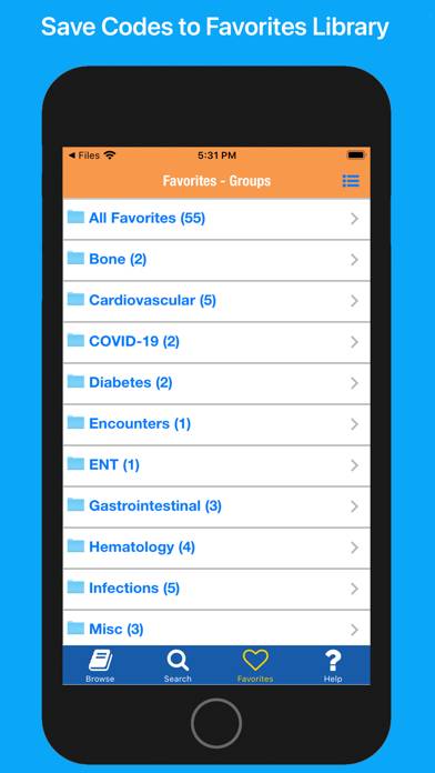 Ascriva ICD-10-CM App screenshot