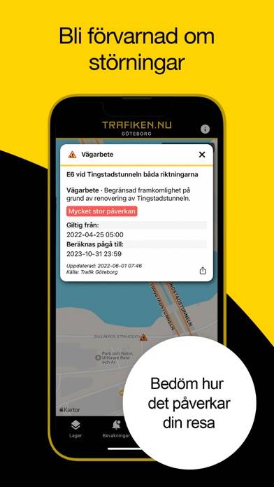 Trafiken.nu Göteborg App skärmdump #5