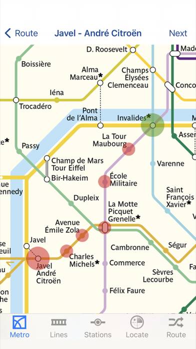 Metro Paris App screenshot