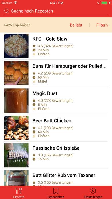 Grillrezepte 2 App-Screenshot