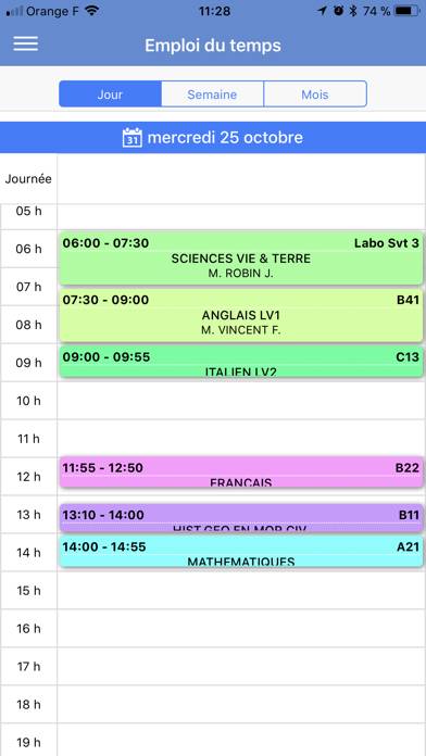 Mon EcoleDirecte Capture d'écran de l'application