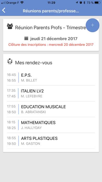 Mon EcoleDirecte Capture d'écran de l'application