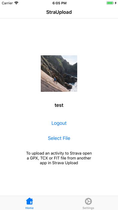 StraUpload App screenshot #1
