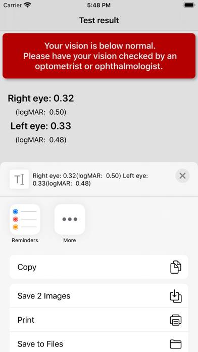 Eye Test Capture d'écran de l'application #6