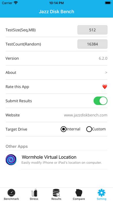 Jazz Disk Bench Pro App screenshot #6