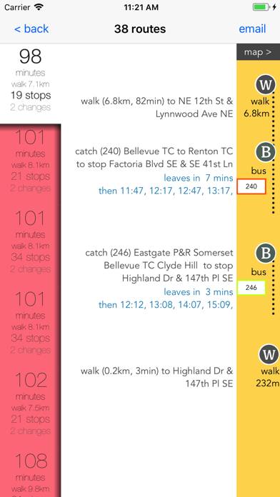 Seattle Public Transport Schermata dell'app #3