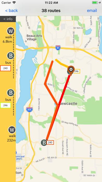 Seattle Public Transport Schermata dell'app #4