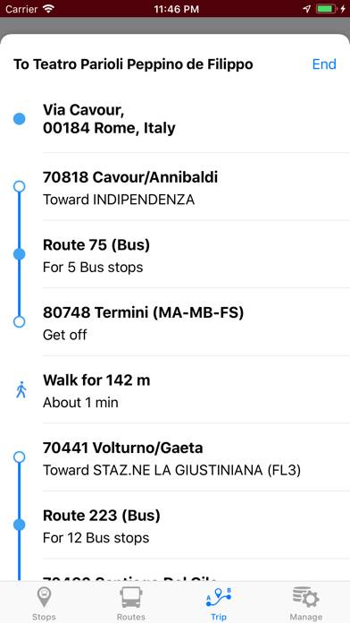 Bus Roma Schermata dell'app #6