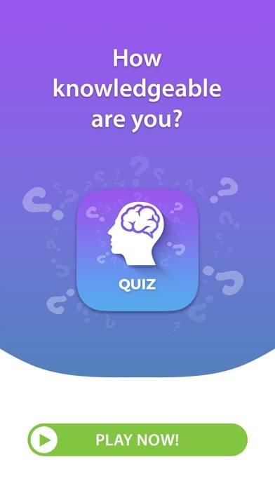 General Knowledge Quiz Game App-Screenshot #1