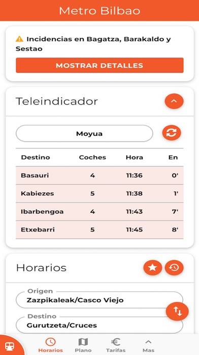Metro Bilbao, Tren y Tranvía Captura de pantalla de la aplicación #2
