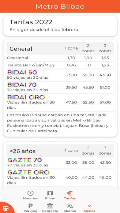 Metro Bilbao, Tren y Tranvía Captura de pantalla de la aplicación #6