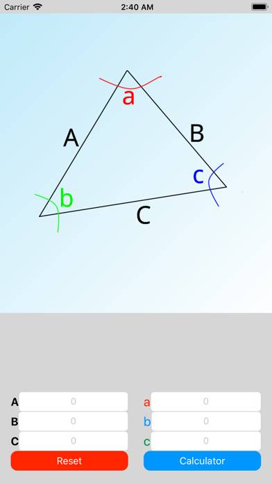 Easy Triangle Calculator App screenshot #1