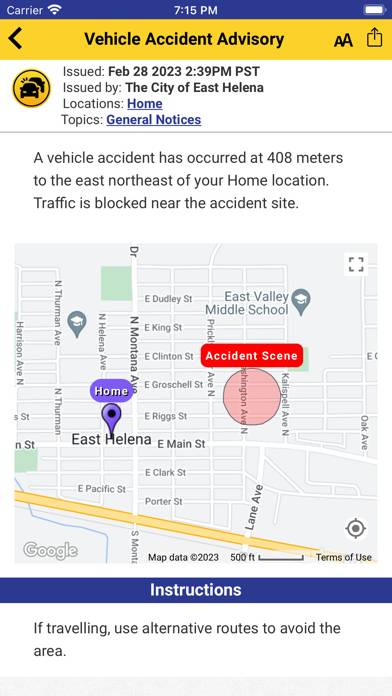 Voyent Alert! App screenshot