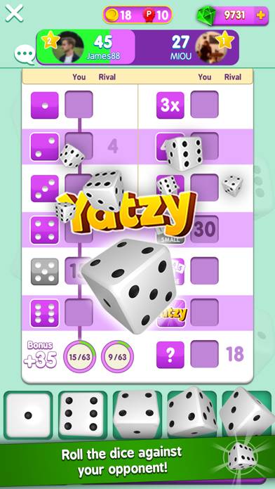 Yatzy Duels: Board Game Addict App screenshot #1