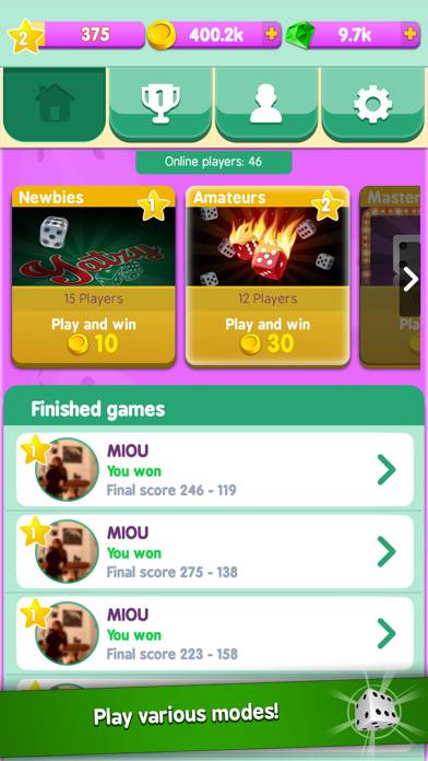 Yatzy Duels: Board Game Addict App skärmdump #2
