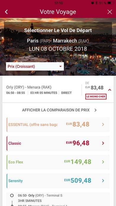 Royal Air Maroc App screenshot #4