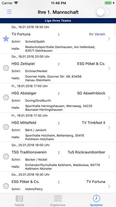 MeinSportverein App-Screenshot