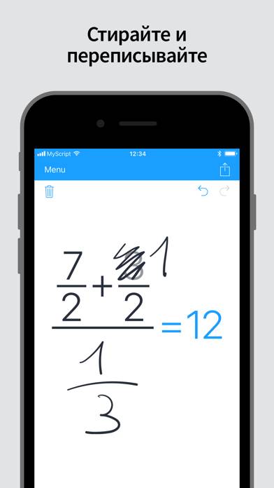 MyScript Calculator Скриншот приложения #2
