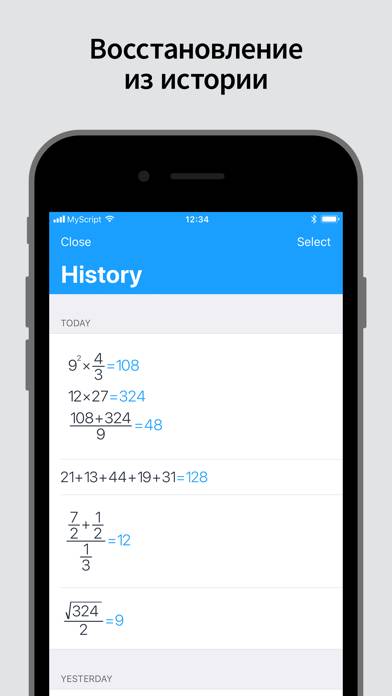 MyScript Calculator Schermata dell'app #5