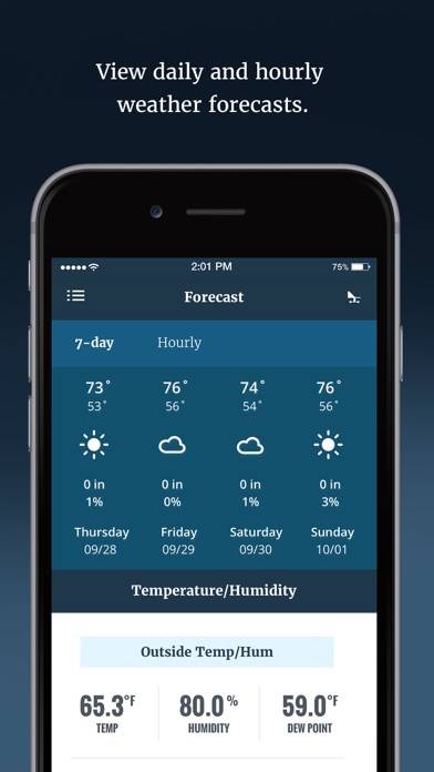 WeatherLink App skärmdump #4