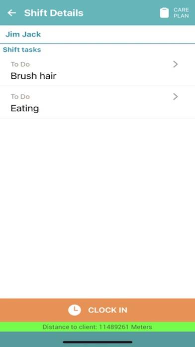 WellSky Personal Care App screenshot