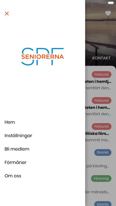 SPF Seniorerna App skärmdump #4