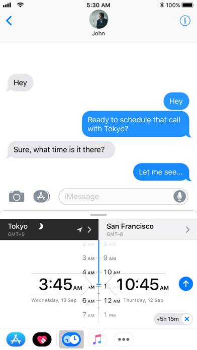 Time There: iMessage Edition