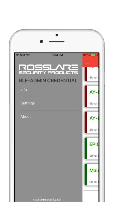 BLE ID Admin Capture d'écran de l'application #2