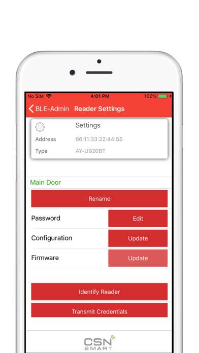 BLE ID Admin Capture d'écran de l'application #4
