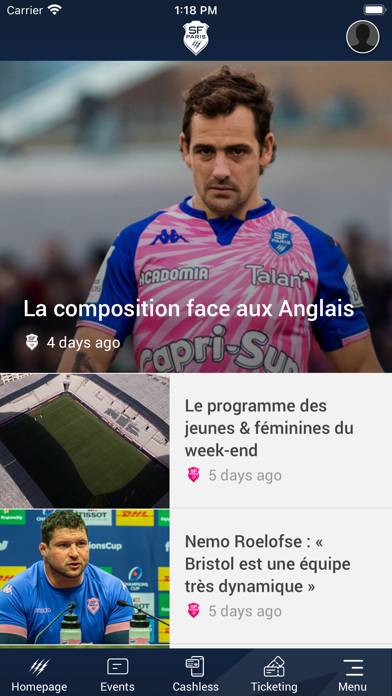 Stade Français Paris Capture d'écran de l'application #5