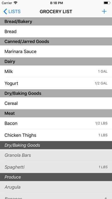 The Simple Shopping List App App screenshot #3