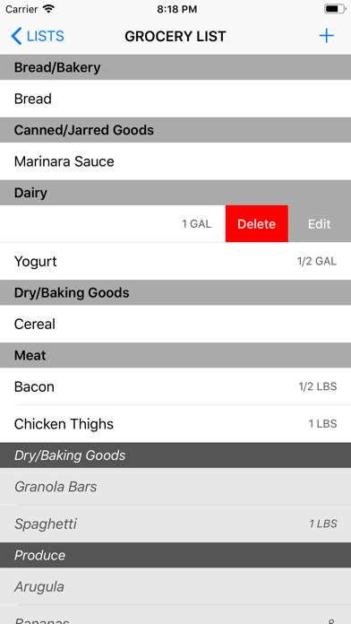 The Simple Shopping List App App screenshot #5
