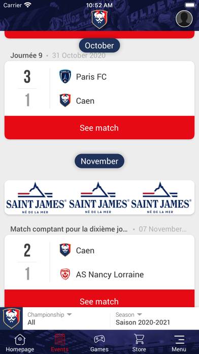 SM Caen capture d'écran