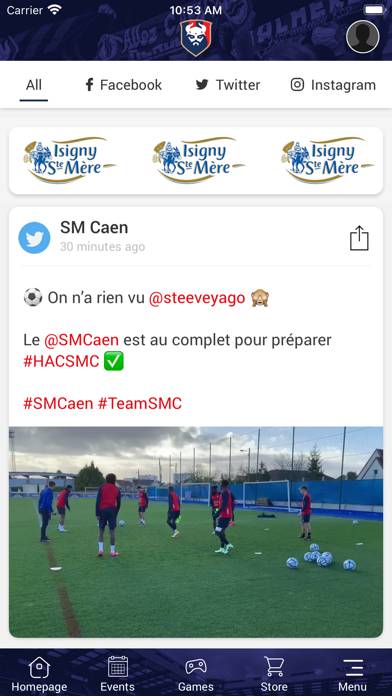 SM Caen Capture d'écran de l'application