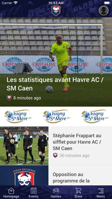 SM Caen Capture d'écran de l'application