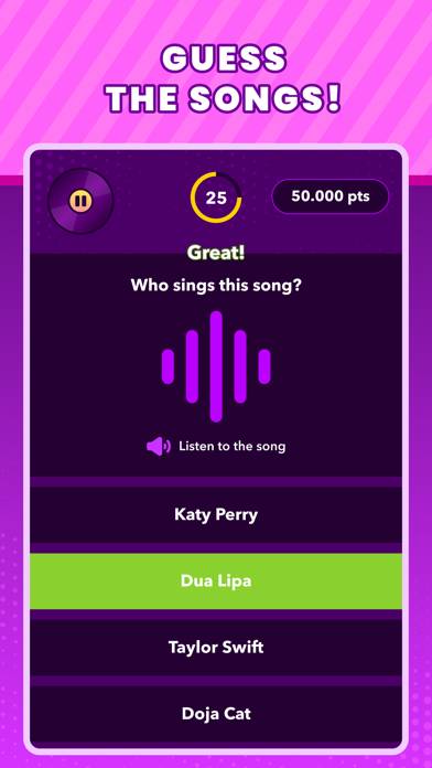 Trivial Music Quiz App skärmdump #1