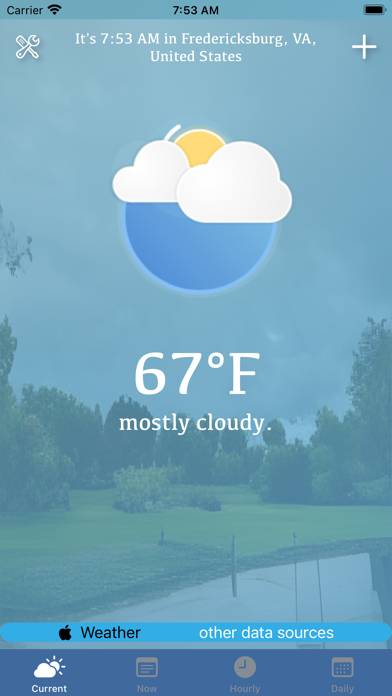 Weather: it is nice outside + immagine dello schermo