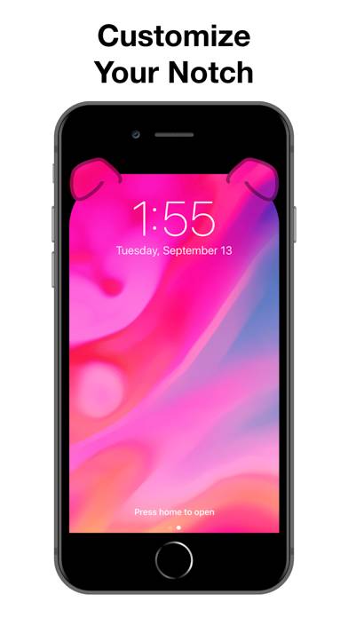 Custom Notch & Dynamic Island Captura de pantalla de la aplicación