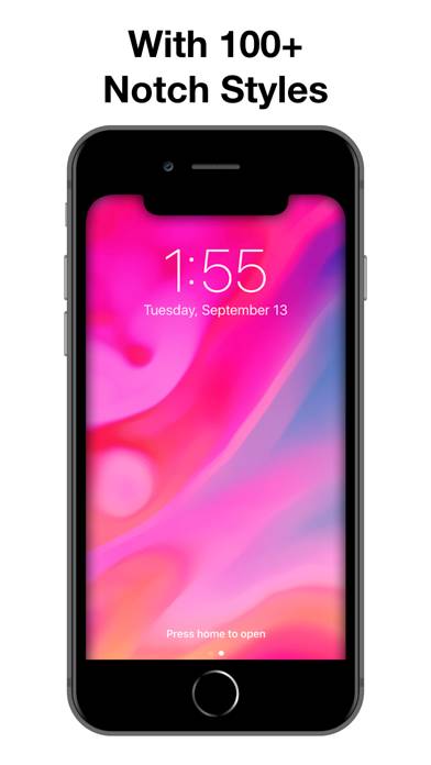 Custom Notch & Dynamic Island Captura de pantalla de la aplicación