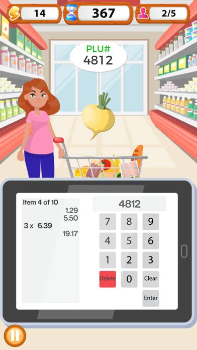 Supermarket Cashier Simulator Schermata dell'app #3