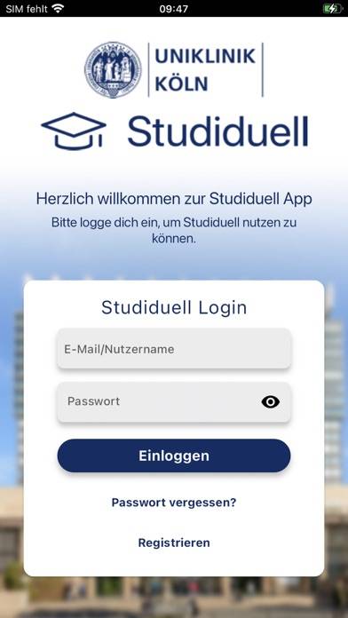 Studiduell - Uniklinik Köln Bildschirmfoto