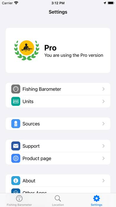 Fishing Barometer App-Screenshot #5