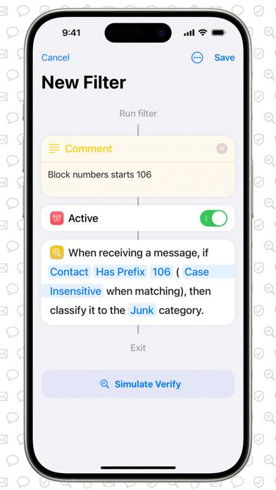 SMS Filter plus App screenshot #5