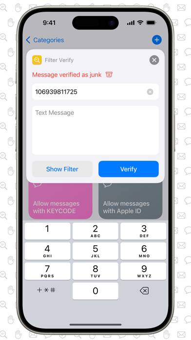 SMS Filter plus App screenshot #6