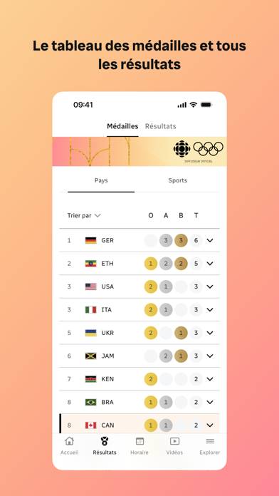 Radio-Canada JO Paris 2024 Capture d'écran de l'application #4