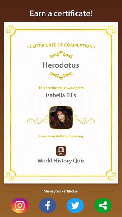 World History Trivia Quiz Uygulama ekran görüntüsü #5